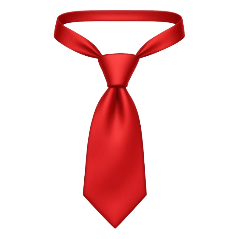 plain isolated red tie sticker
