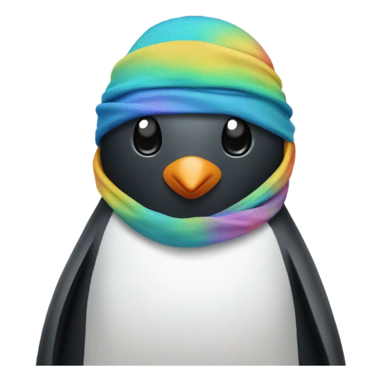 Penguin wearing a durag  sticker
