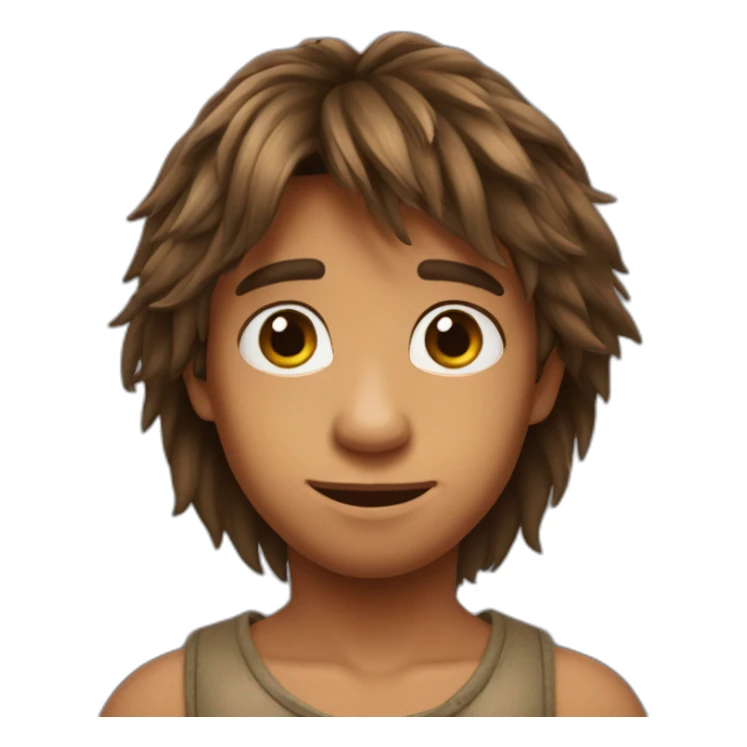 Mowgli cheveux longs  sticker