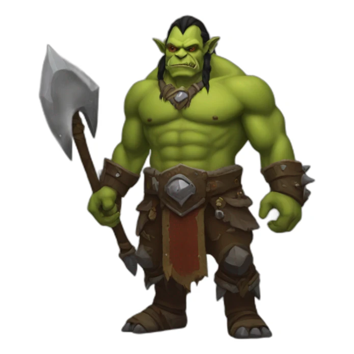 Warcraft orc standing sticker