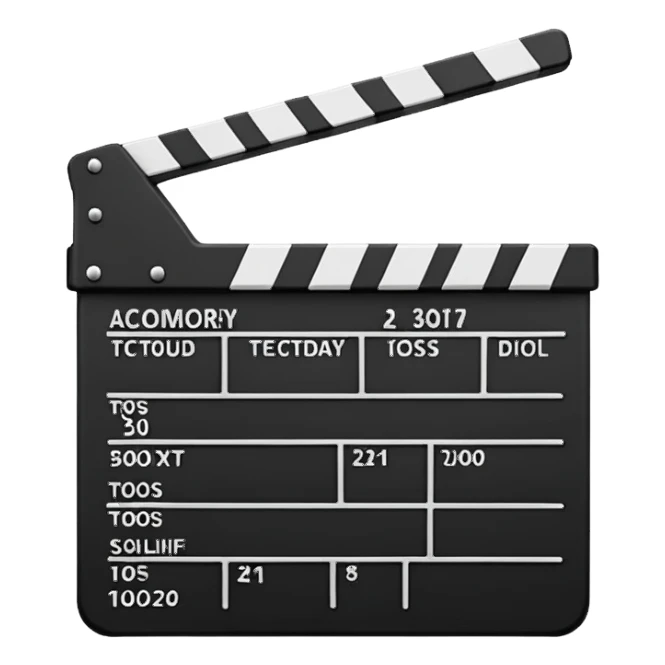 video cine claqueta sticker
