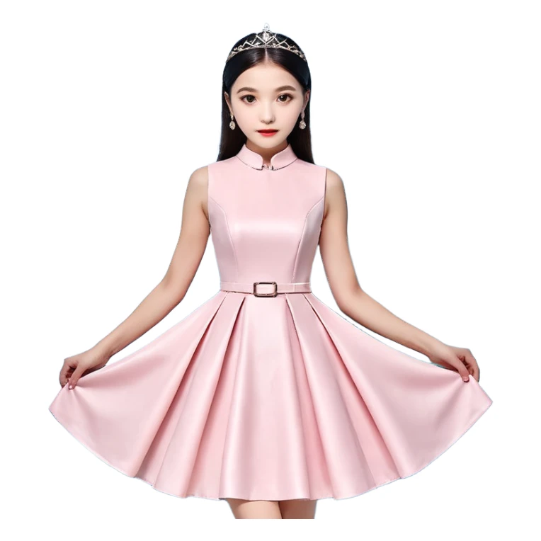 Балерина в розовом платье с кружкой капучино вместо головы sticker