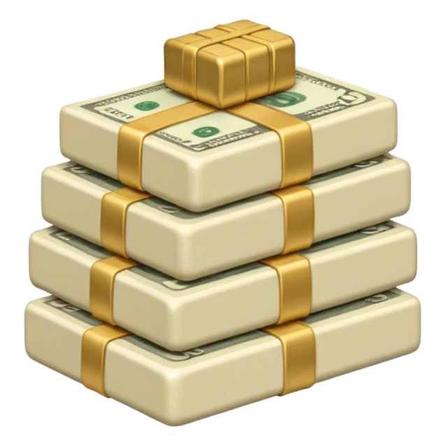 plain ivory money sticker