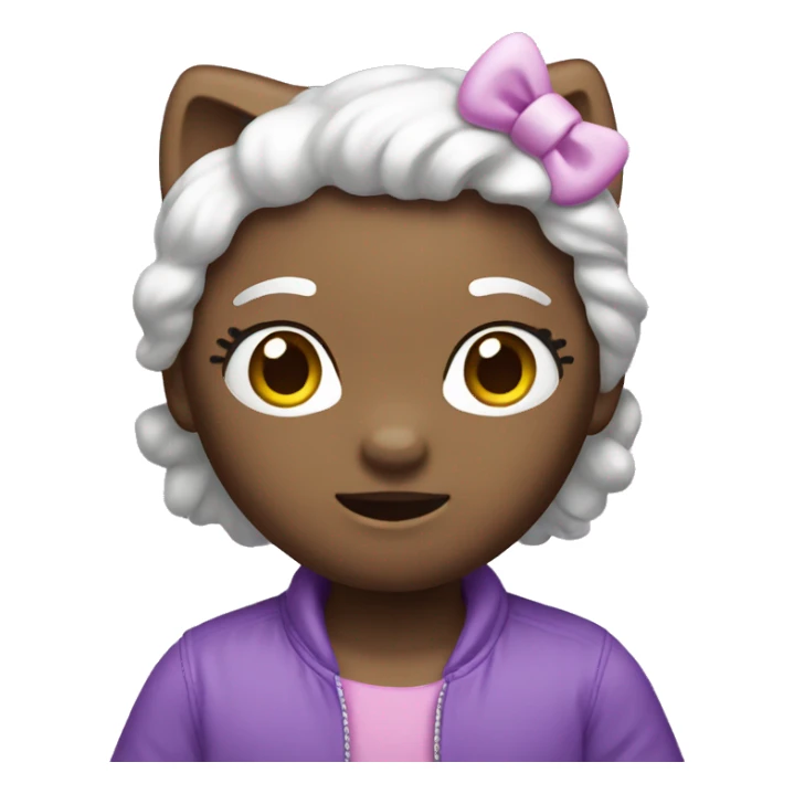 purple hello kitty sticker