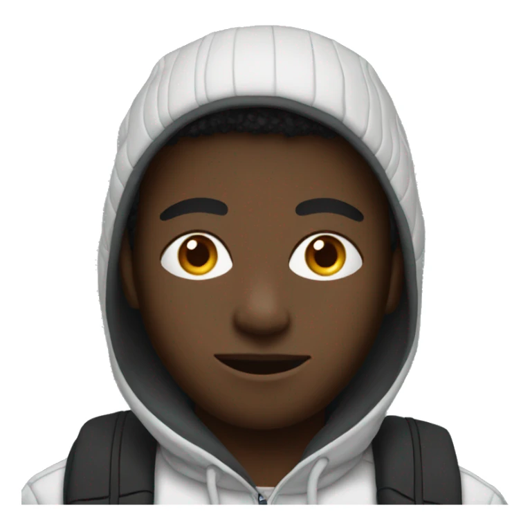 black boy with a ski mask sticker