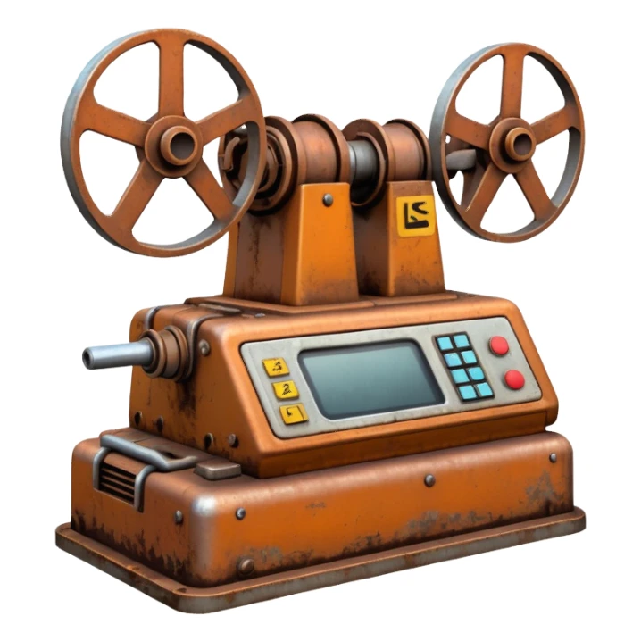 1980s machinery and equipment sticker