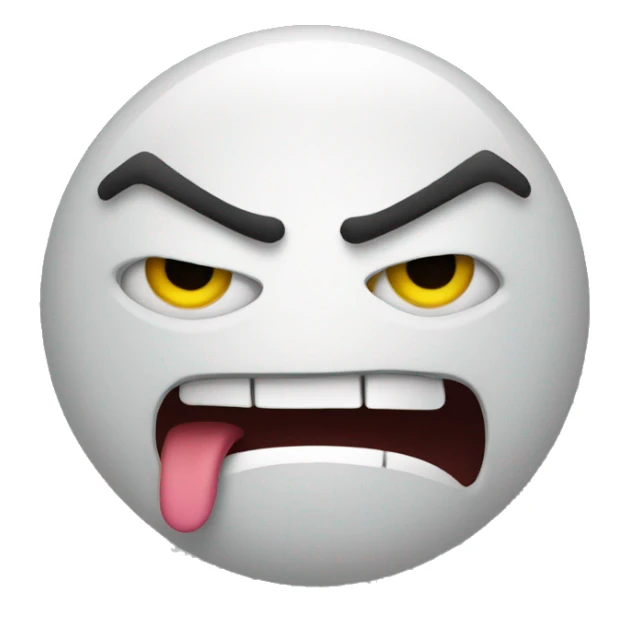 angry and happy face sticker