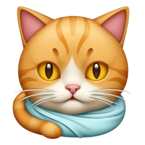 Vomiting cat sticker