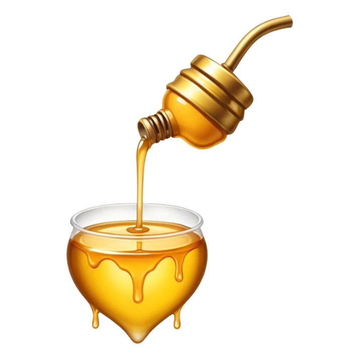 Gold honey drip sticker