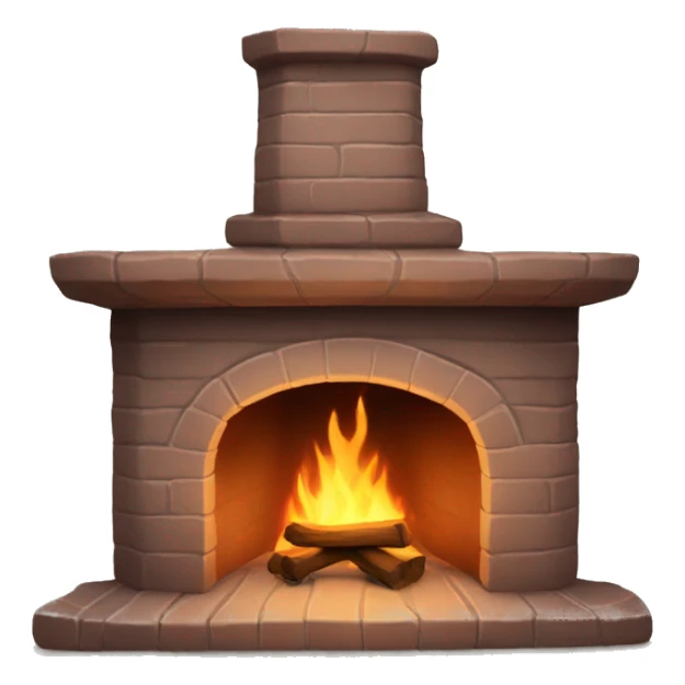 cozy fire place sticker