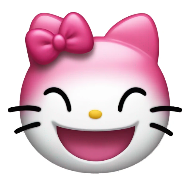 hello kitty laughing  sticker