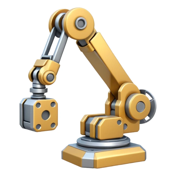 emoji about robot arm with block sticker