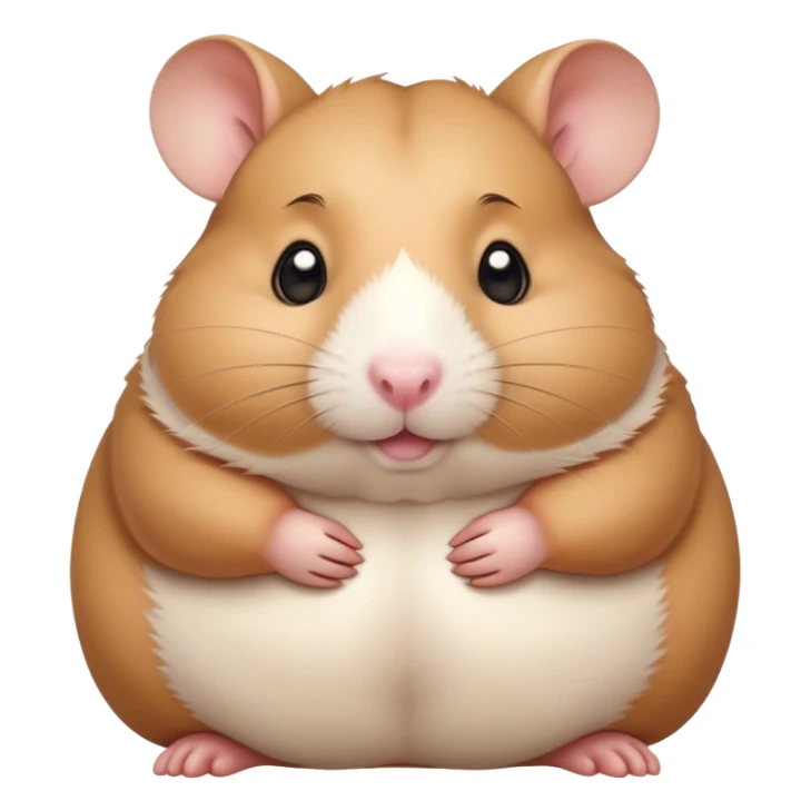 Obese hamster sticker