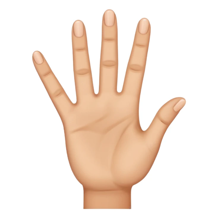 Hand holding up three fingers sticker