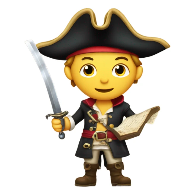 Owen being a pirate sticker