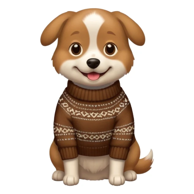 Dog wearing clothes  sticker