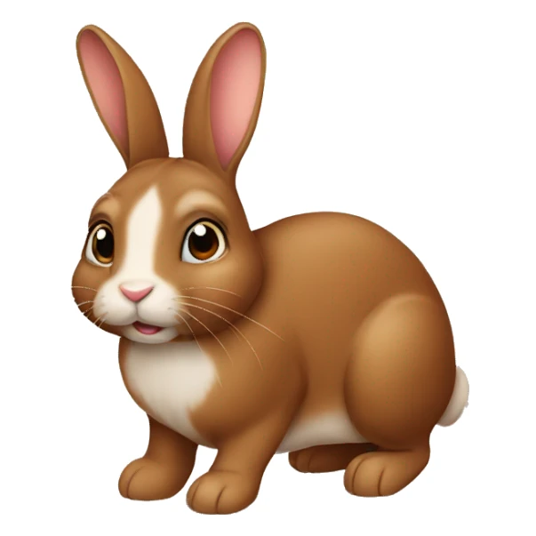 Brown bunny  sticker