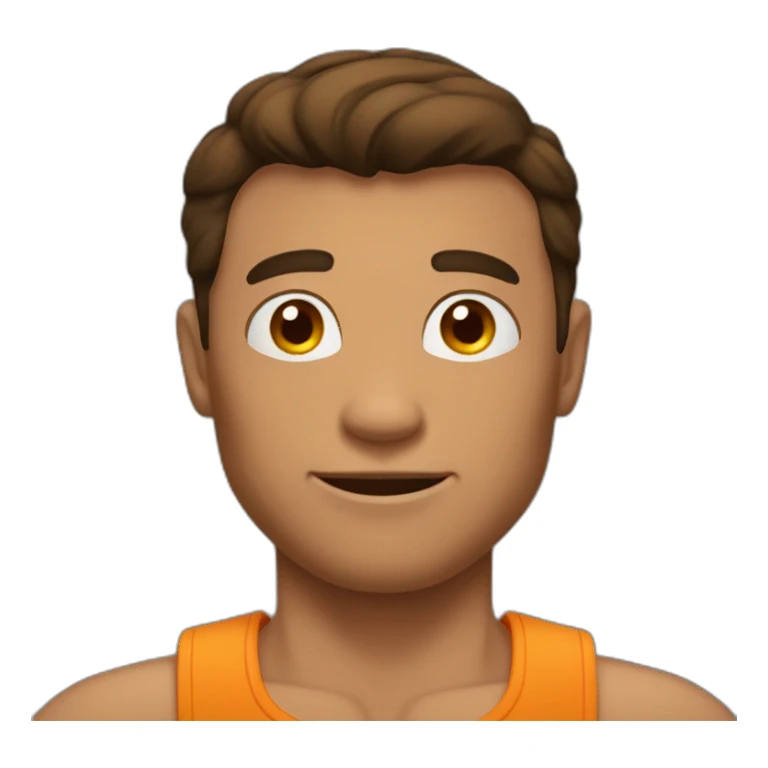 Homme brun musclé sticker