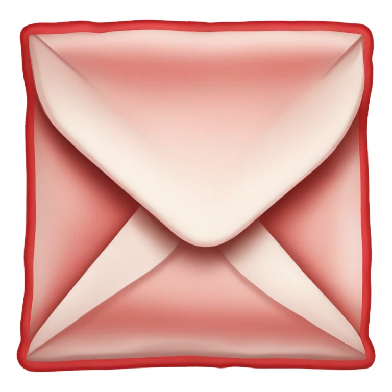 Red envelope with red paper money inside sticker