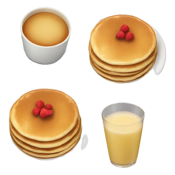 plate with pancakes  sticker