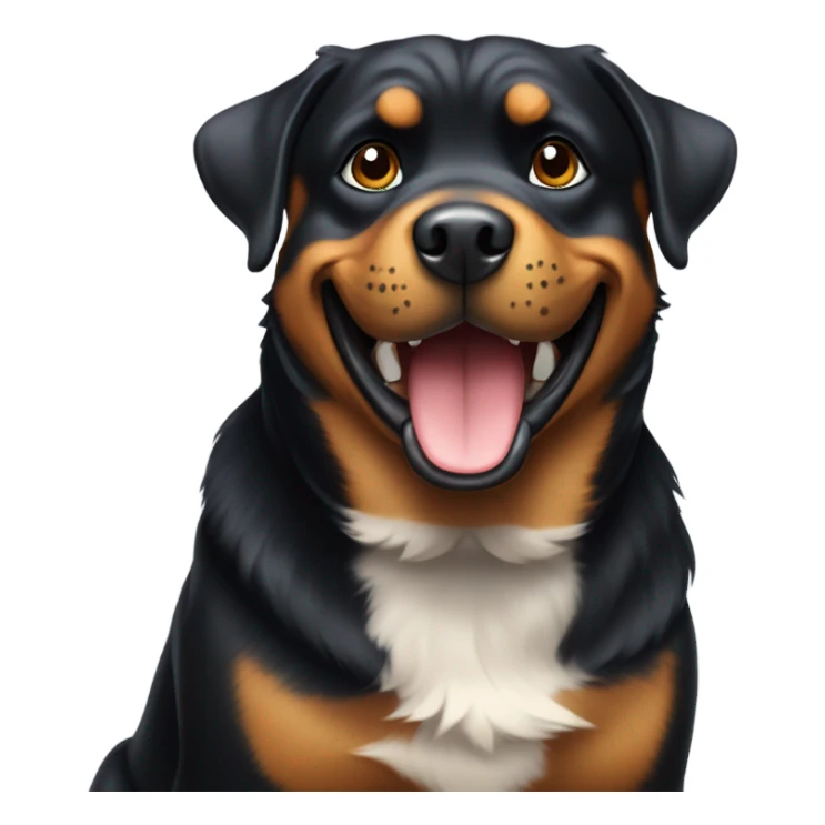 Rottweiler happy sticker