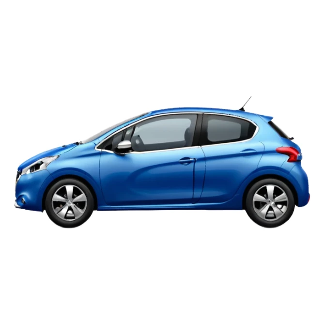 Peugeot 208 blu sticker