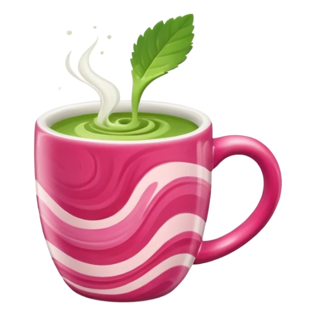 Strawberry matcha sticker