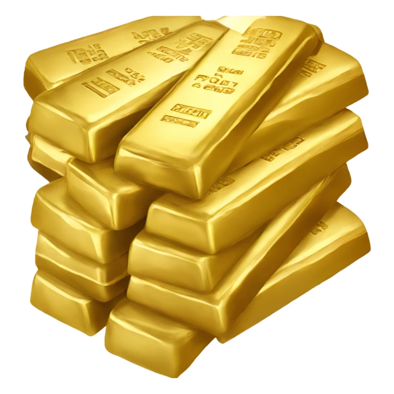 stack of gold bars sticker