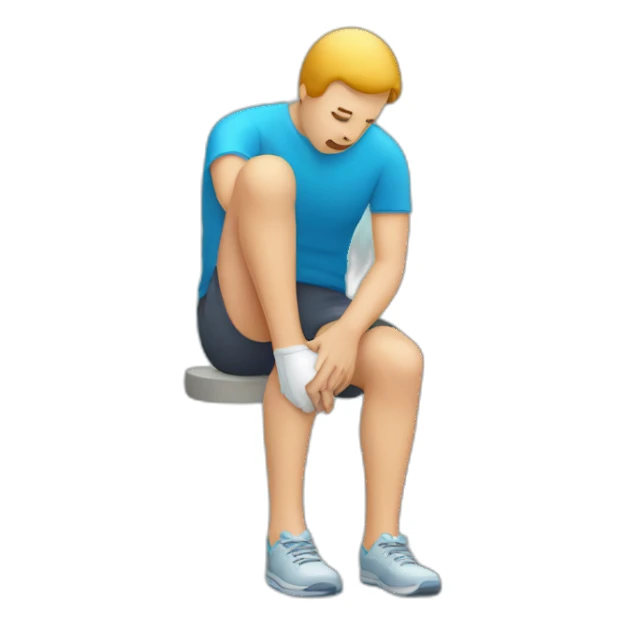 knee problem sticker