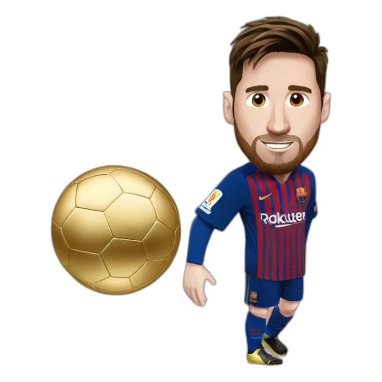 MESSI QUI VOLE le ballon d'or sticker
