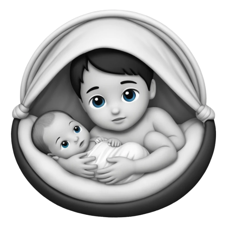 Newborn B&W Photoshoot sticker