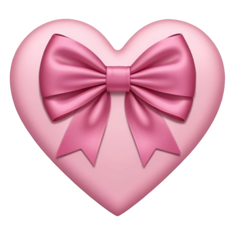 Heart pinkish with a bow sticker