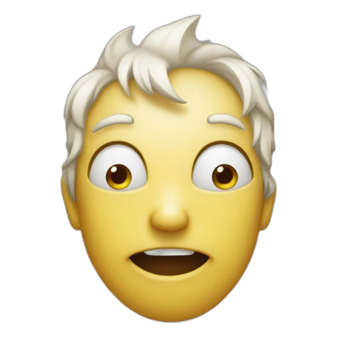 Smiley imploring sticker