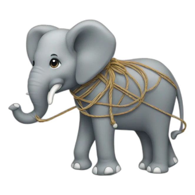 String elephant sticker
