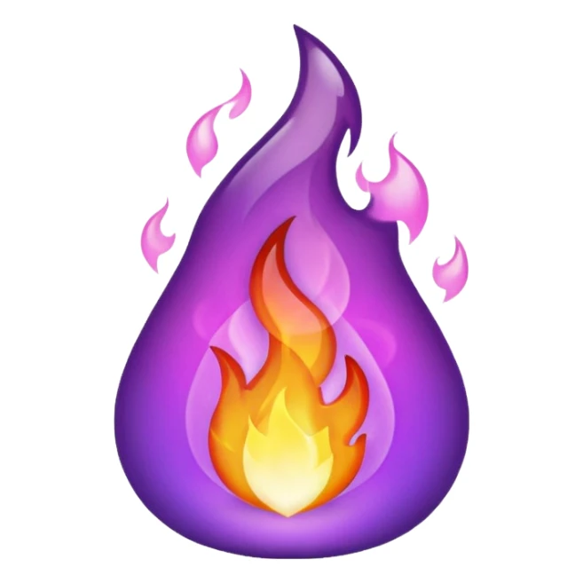 Only Purple Fire sticker