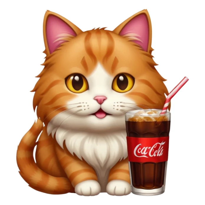 cola-cola cat sticker
