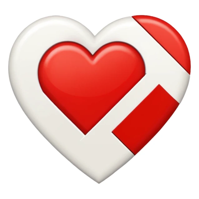 suprematism heart sticker