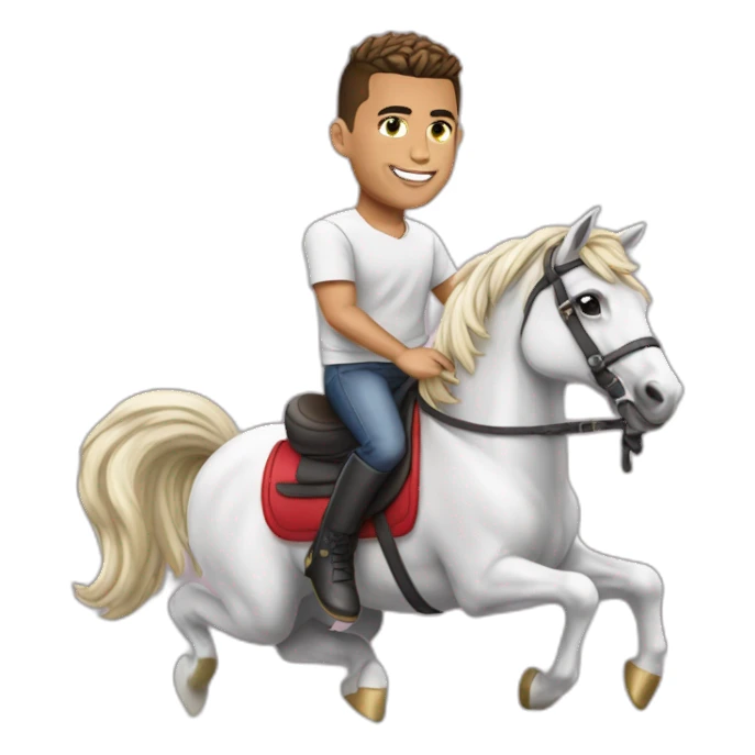 Ronaldo sur une licorne sticker