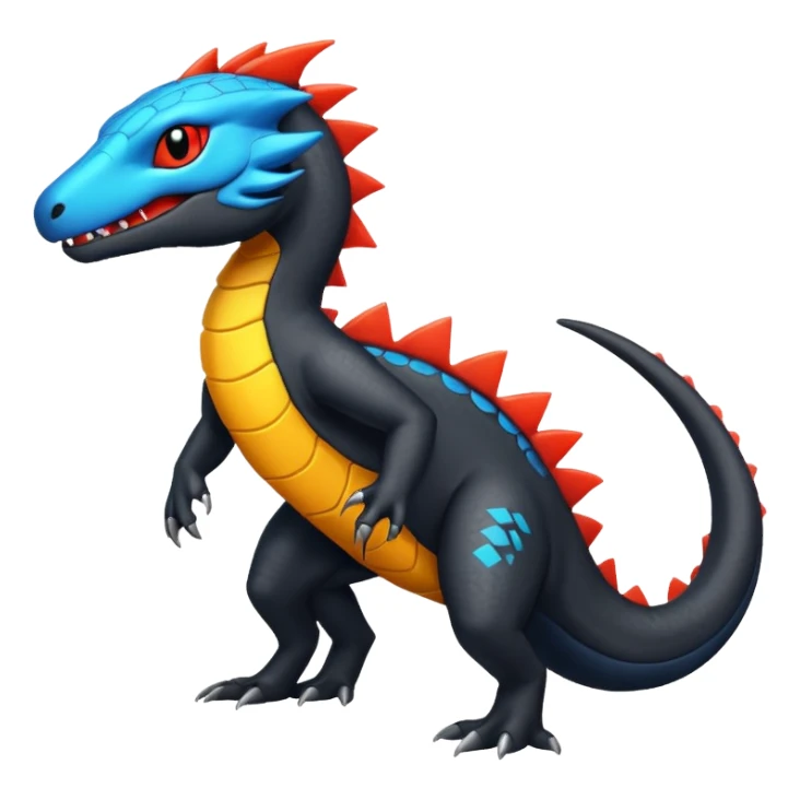 Salandit-Heliolisk-Helioptile-fusion  sticker