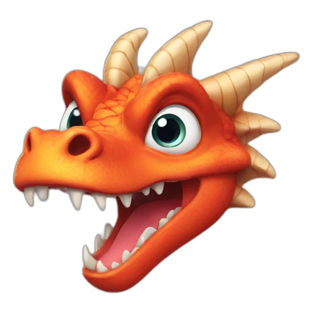 surprised-dragon sticker