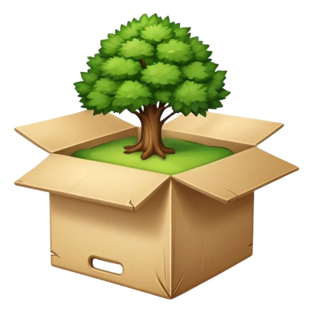 tree in the box sticker