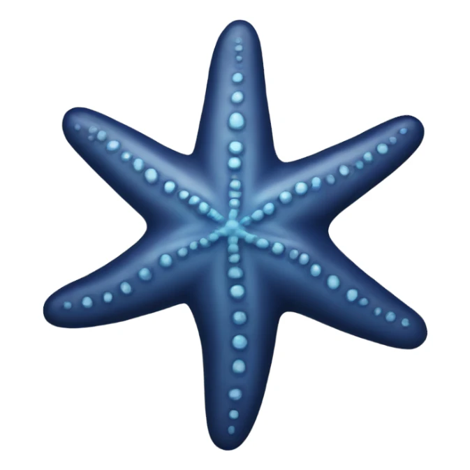 Navy starfish  sticker