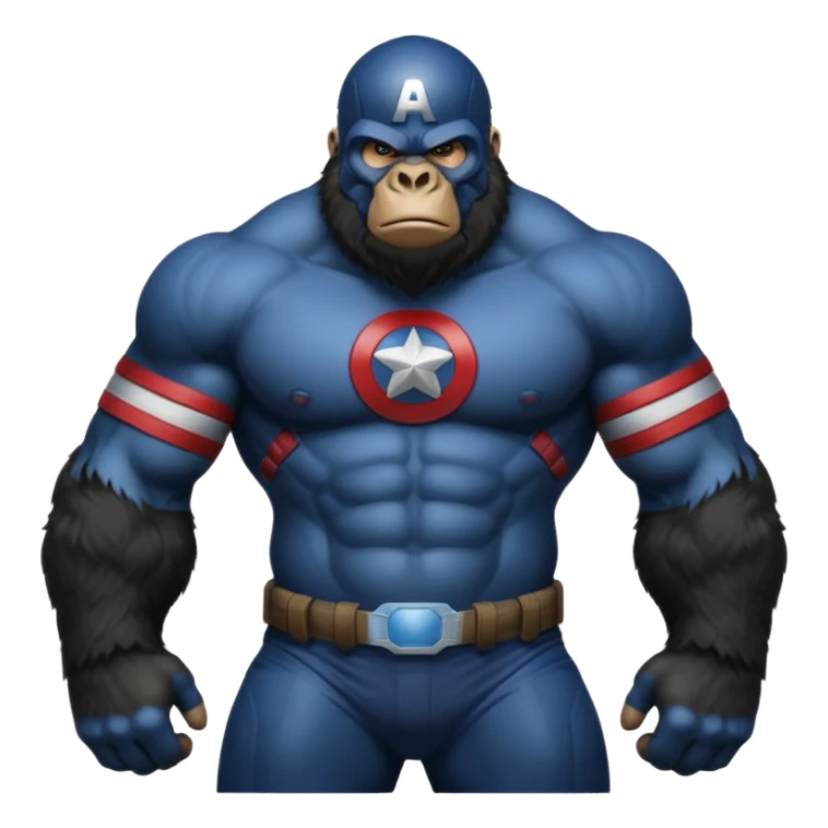 Captain America as a gorilla sticker