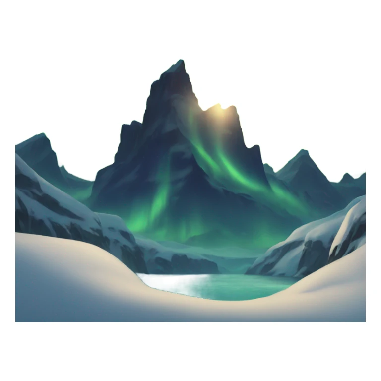 northern lights sticker