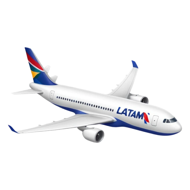 creame un avión de latam sticker