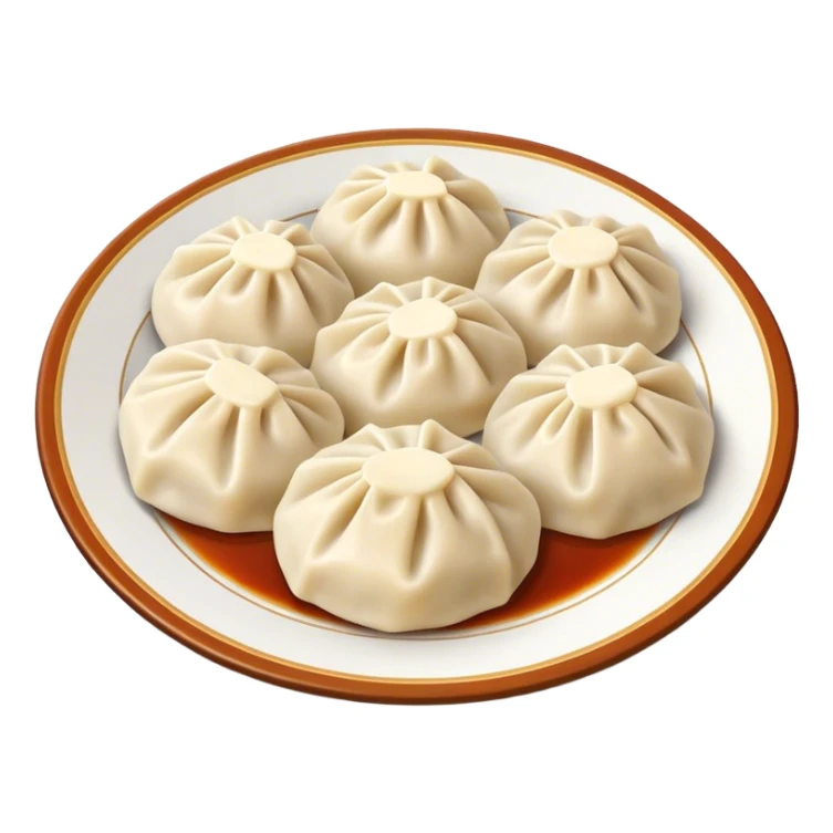buuz Mongolian steamed dumpling  sticker