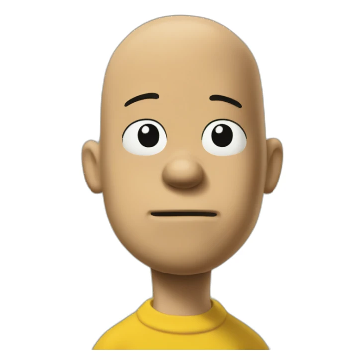 Charlie brown in simpsons sticker