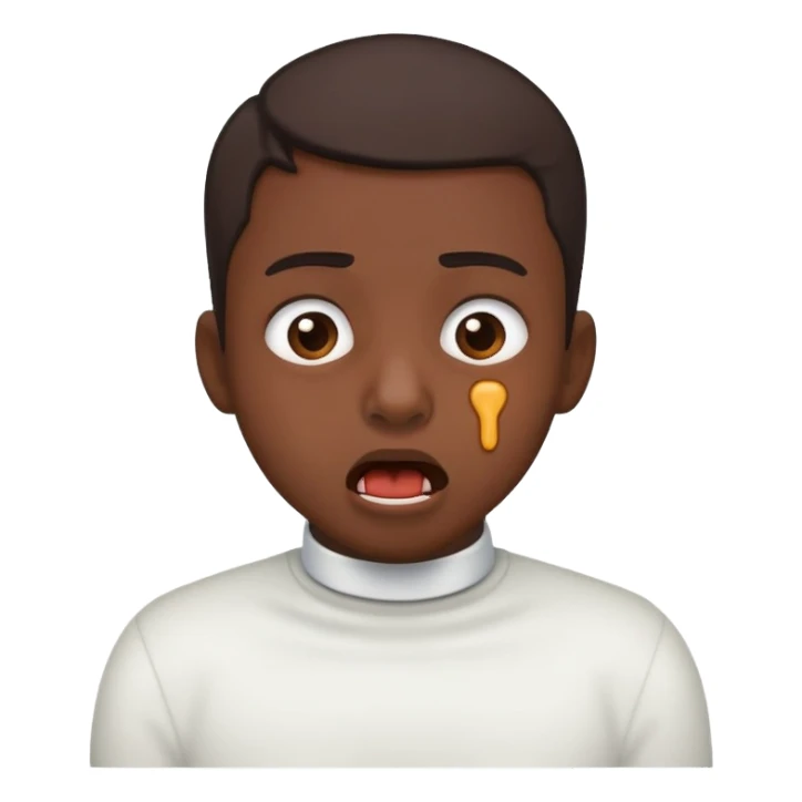 Chocking human sticker