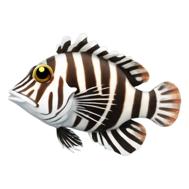 Zebra Turkeyfish sticker