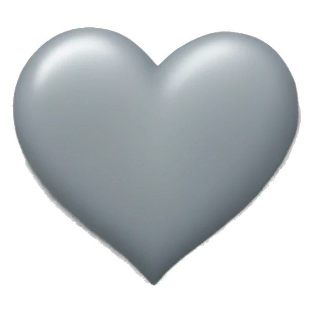 Grey heart sticker